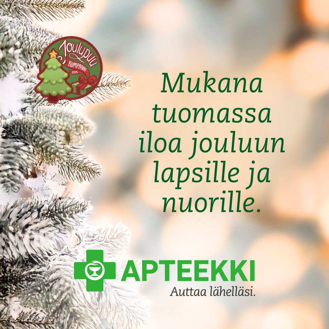 Apteekkariliitto Joulupuu banner (1080 x 1080 px)