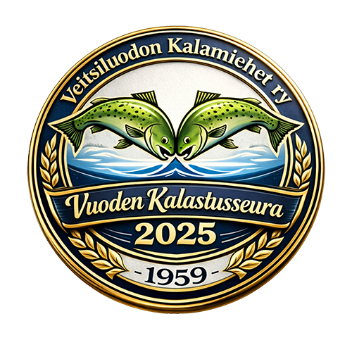 veitsiluodon kalamiehet juhlavuosilogo