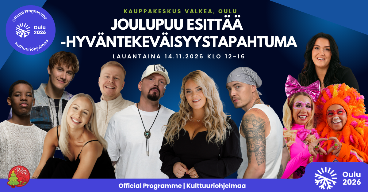 Joulupuu esittää 2026-kansikuva